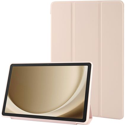 Mobigear Tri-Fold Gel Samsung Galaxy Tab A11 Plus TPU / Cuero sintético Funda tipo libro - Oro rosa