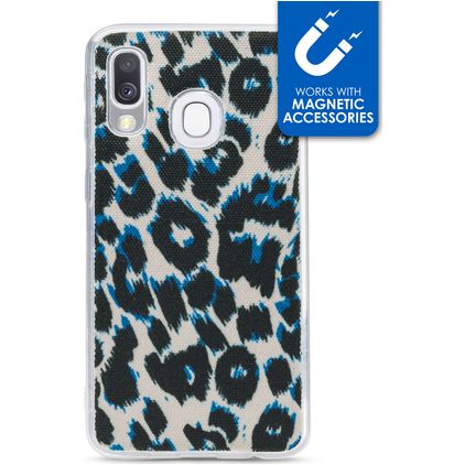 My Style Magneta Samsung Galaxy A40 TPU flexible Carcasa - Leopard