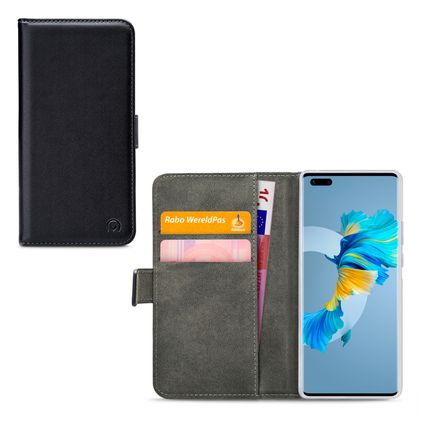 Mobilize Classic Gelly Wallet Huawei Mate 40 Pro Funda tipo libro Cartera - Negro