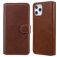 Mobigear Wallet iPhone 12 Pro Max Funda tipo libro Cartera - Marrón