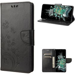 Mobigear Butterfly OnePlus 10T Wallet case - Black