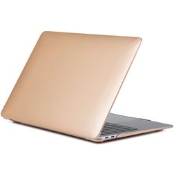 Mobigear Metallic MacBook Air 13 tuuman (2018-2020) Kova MacBook-suojakuori - Kulta - Malli A1932 / A2179 / A2337