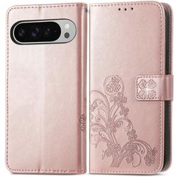 Mobigear Clover Google Pixel 9 Pro XL Wallet case - Rose Gold