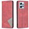 Mobigear Rhombus Slim Xiaomi Redmi Note 12 Funda tipo libro - Rojo