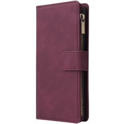 Mobigear Zipper Samsung Galaxy S10 Lite Pungetui med Seddelrum - Rød