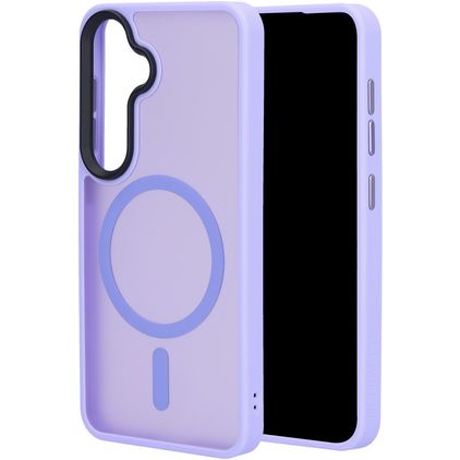 Mobiparts Hardcover Samsung Galaxy S25 MagSafe Hardcase Back cover - Satin Lila