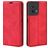 Mobigear Retro Slim OPPO Reno 8 5G Cover a libro portafoglio - Rosso