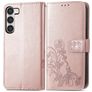 Mobigear Clover Samsung Galaxy A54 Capa livro Carteira - Rosa dourado