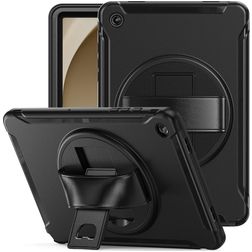 Mobigear SureGrip Samsung Galaxy Tab A9 Plus (2023) Etui Tworzywo sztuczne / Silikon Etui plecki + Podstawka - Czarny