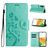 Mobigear Flowers Samsung Galaxy A55 Funda tipo libro Cartera - Verde