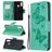 Mobigear Butterfly Samsung Galaxy A20s Plånboksfodral med sedelfack - Turkos