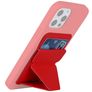 Mobigear Folding Snap-On Porta-cartões - 3 cartões - Compatível com MagSafe - Vermelho