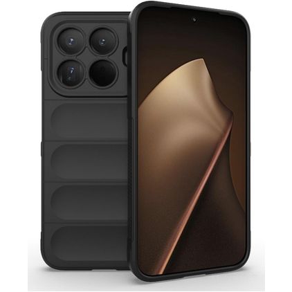 Mobigear Bumpy Xiaomi 15T Pro TPU flexível Capa traseira - Preto