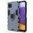 Mobigear Armor Ring Samsung Galaxy A22 5G Hårdt Bagsidecover Stødsikkert med ringholder - Blå