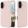 Mobigear Rubber Touch iPhone 16 Silicone Capa traseira - Rosa