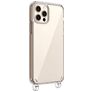 Mobigear Mix & Match Trasparente iPhone 12 Pro TPU flessibile Cover con cordino - Trasparente