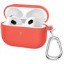 Mobigear Classic Funda Silicona flexible para Apple AirPods 3 - Rojo