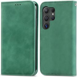 Mobigear Retro Slim Samsung Galaxy S25 Ultra Funda tipo libro - Verde