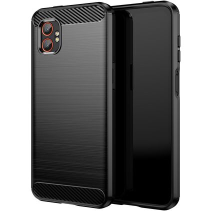 Mobigear Brushed Slim Samsung Galaxy Xcover 7 Pro Flexibilní TPU Zadní kryt - Černá
