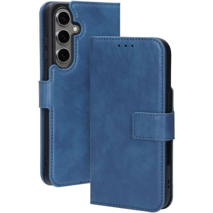 Mobiparts Classic Wallet Samsung Galaxy S24 FE Plånboksfodral med sedelfack - Blå