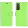 Mobigear Classic Samsung Galaxy S21 Cover a libro portafoglio - Verde