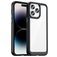 Mobigear Crystal iPhone 14 Pro Max Tvrdý plast Zadní kryt - Průhledná / Černá