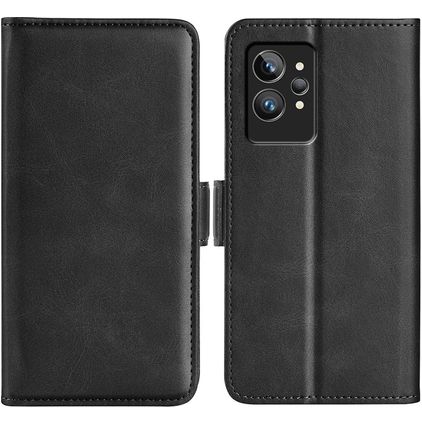 Mobigear Slim Magnet Realme GT2 Pro Plånboksfodral med sedelfack - Svart