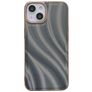 Mobigear Wavy iPhone 14 Plus Hårdt Bagsidecover - Sølv
