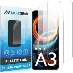 Mobigear Xiaomi Redmi A3 Protector de pantalla Film - Compatible con fundas (pack de 3)