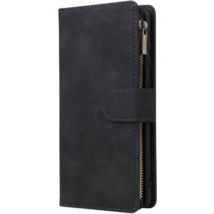 Mobigear Zipper Samsung Galaxy Note 10 Lite Wallet case - Black