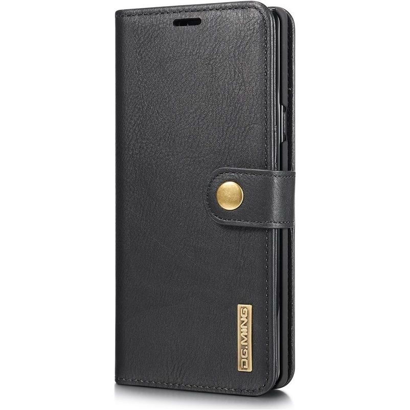 Mobigear Snap Button Samsung Galaxy Note 9 Cover Aftageligt 2-i-1-pungetui med Seddelrum - Sort
