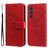 Mobigear Flowers Samsung Galaxy A55 Wallet case - Red