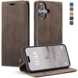 CaseMe 013 iPhone 17 Etui z klapką typu portfel - Coffee