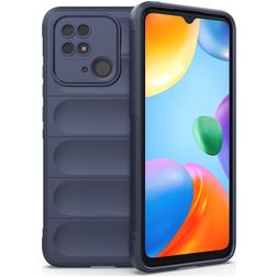 Mobigear Bumpy Xiaomi Redmi 10C Flexibel TPU Skal - Mörkblå