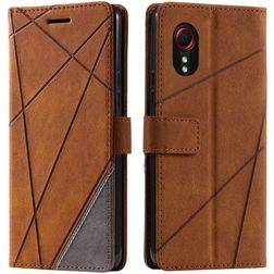 Mobigear Rhombus Samsung Galaxy Xcover 7 Wallet case - Brown