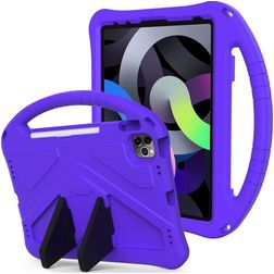 Mobigear AeroArmor iPad 11 (2025) Funda infantil para tablet con asa + Portalápices - Morado