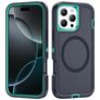 Mobigear Rugged Mag iPhone 16 Pro MagSafe Funda Plástico rígido Carcasa Antigolpes - Azul oscuro