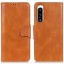Mobigear Classy Sony Xperia 5 IV Wallet case - Cognac