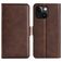 Mobigear Slim Magnet iPhone 15 Capa livro Carteira - Castanho