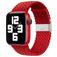 Mobigear Braided Nylon Apple Watch Řemínek Zaklapávací spona - 42/41/40/38 mm - Červená