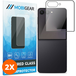 Mobigear Premium Samsung Galaxy Z Flip 7 Tvrzené sklo Ochrana displeje - kompatibilní s pouzdry - Černá (2 ks)