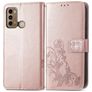Mobigear Clover POCO X3 GT Funda tipo libro Cartera - Oro rosa