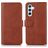 Mobigear Wallet Samsung Galaxy S24 FE Pungetui med Seddelrum - Brun