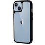 Mobiparts Rugged iPhone 14 Fodral Hårdplast Skal Stötsäkert - Transparent / Svart