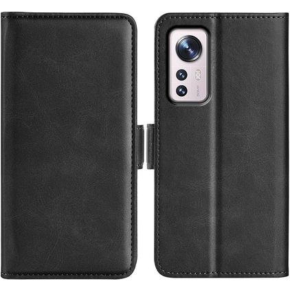 Mobigear Slim Magnet Xiaomi 12 Funda tipo libro Cartera - Negro