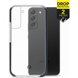 Mobilize Shatterproof Samsung Galaxy S22 Plus Fodral Hårdplast Skal Stötsäkert - Transparent / Svart