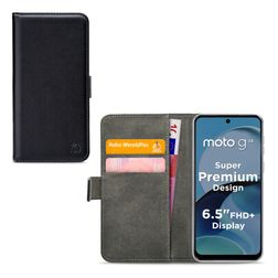 Mobilize Classic Gelly Wallet Motorola Moto G14 Pungetui med Seddelrum - Sort