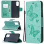 Mobigear Butterfly Samsung Galaxy S20 FE Pungetui med Seddelrum - Turkis