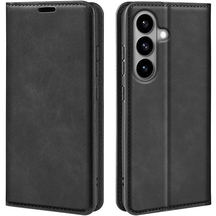 Mobigear Retro Slim Samsung Galaxy S26 Cover a libro portafoglio - Nero