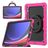 Mobigear RingGuard Samsung Galaxy Tab S10 Ultra Fodral Hårdplast / Silikon Skal + Pennhållare + Axelrem + Ställ - Magenta